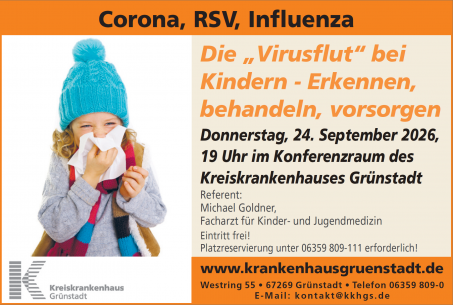 Vortrag - Corona, RSV, Influenza, die „Virusflut“ bei Kindern – Erkennen, behandeln, vorsorgen