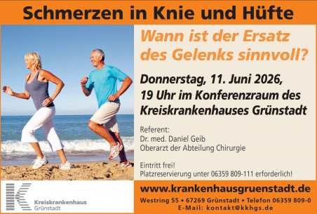 Schmerzen in Knie und Hüfte - Wann ist der Ersatz des Gelenks sinnvoll?