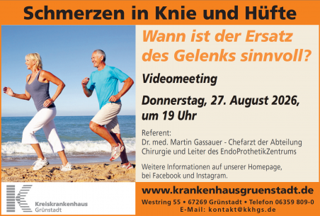 Schmerzen in Knie und Hüfte - Wann ist der Ersatz des Gelenks sinnvoll?