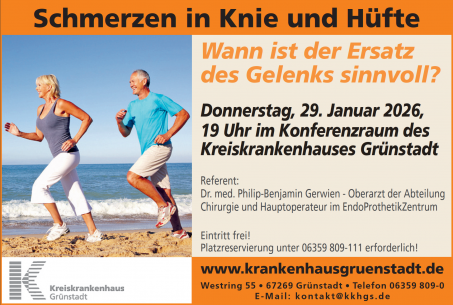 Schmerzen in Knie und Hüfte - Wann ist der Ersatz des Gelenks sinnvoll?